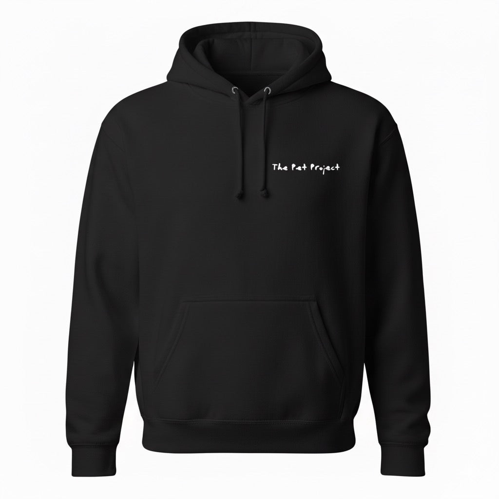 White logo hoodie